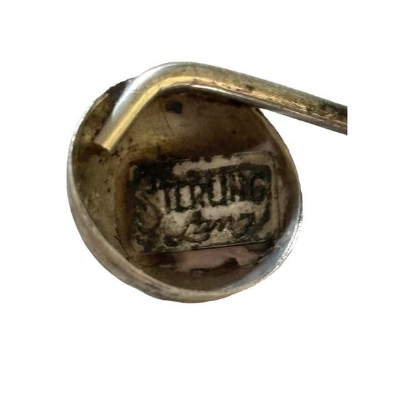 Vtg Lang Sterling Silver Treble Cleft Pin Brooch 5.97g - Picture 3 of 7